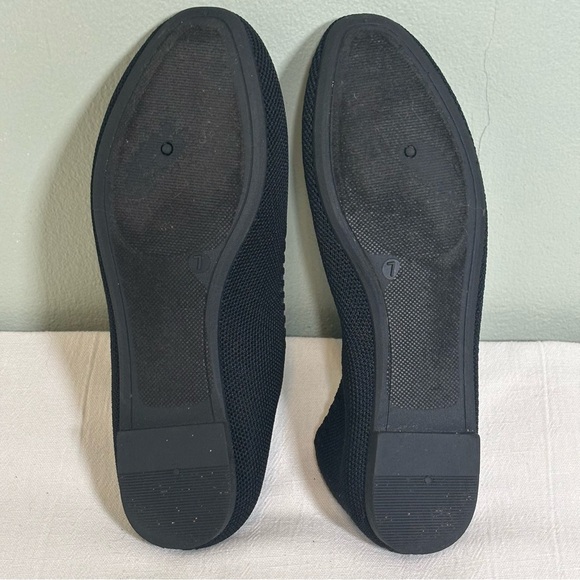 Danskin Dream Knit Ribbed Ballet Flats-Black-Women Size 7 - Picture 12 of 12